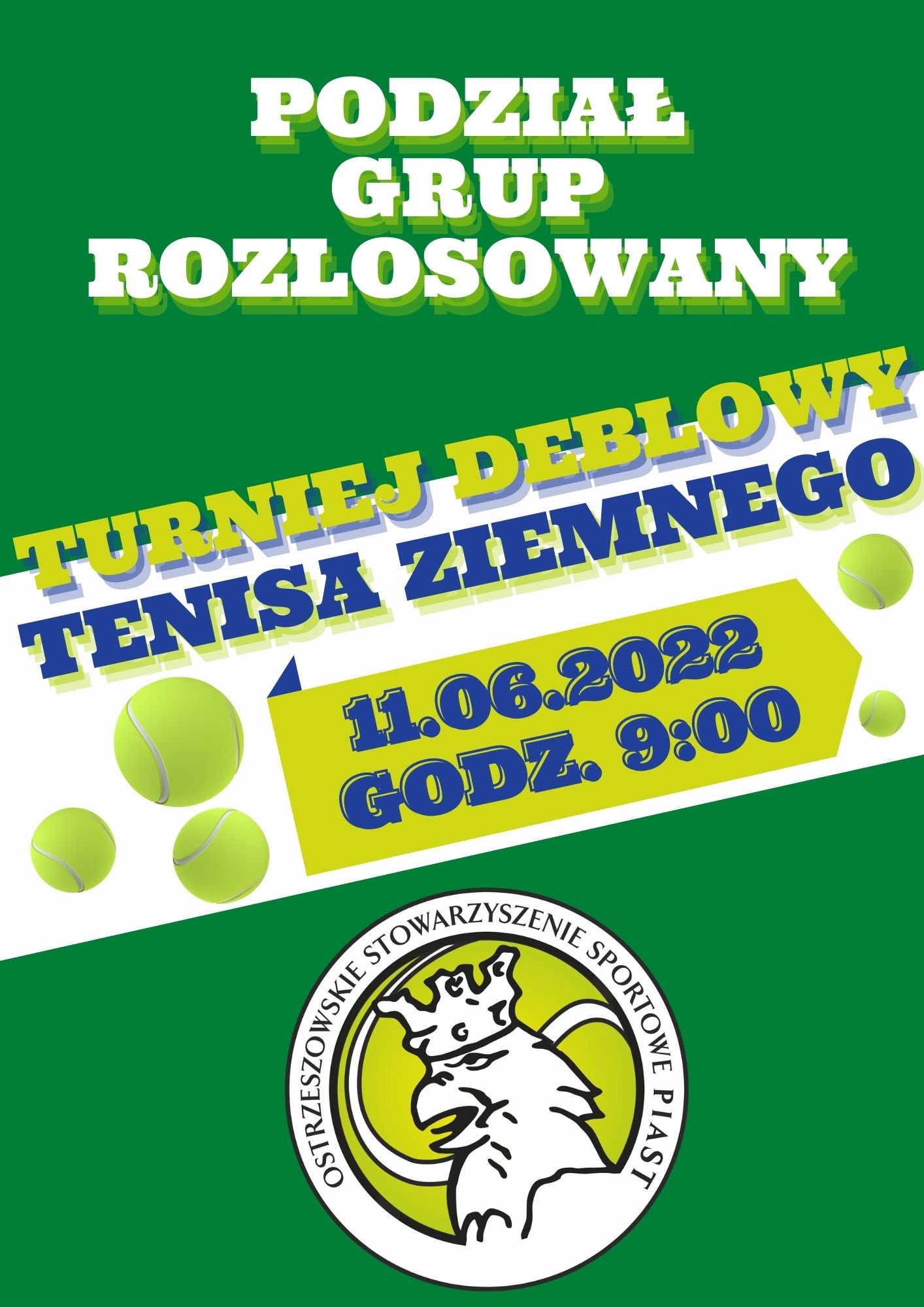 ROZLOSOWANE GRUPY TURNIEJU DEBLOWEGO