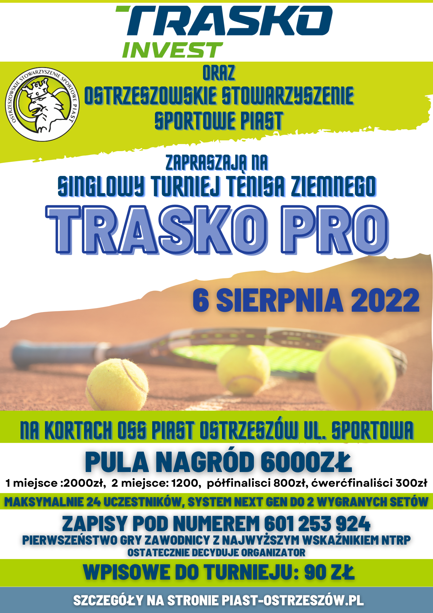 TURNIEJ SINGLOWY TRASKO PRO